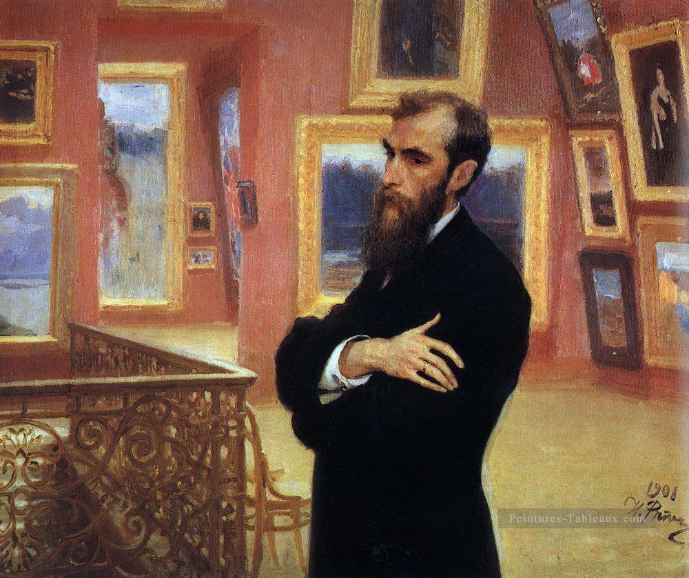 portrait de Pavel tretyakov fondateur de la galerie tretyakov 1901 Ilya Repin Peintures à l'huile
